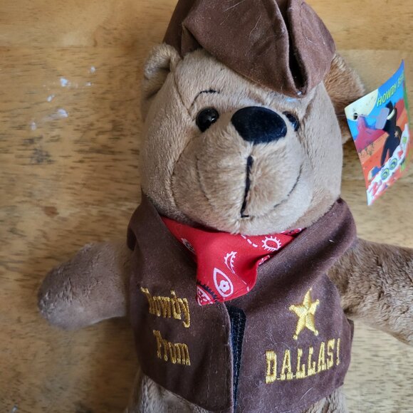 Plush Bear Howdy From Dallas Sheriff Cowboy Bear Texas Zoona 2002 Stuffed Bear - Picture 3 of 8